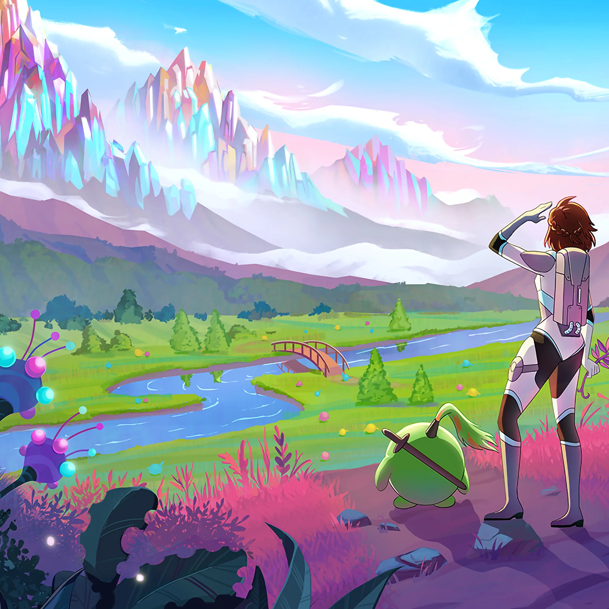 Captain Marin's Journey: Crackletown Mountains Poster - Image 2
