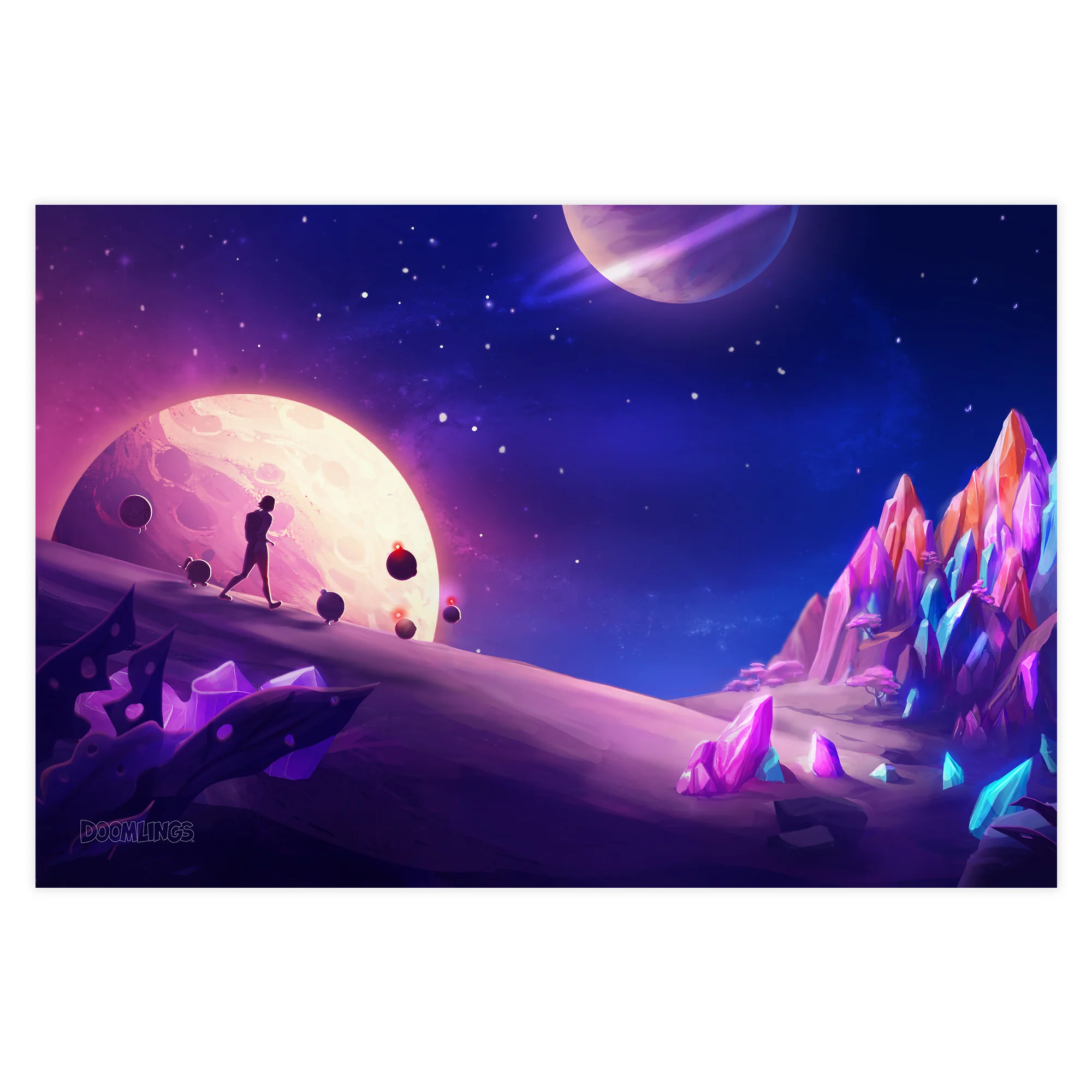 Captain Marin's Journey: Moon Walk Poster