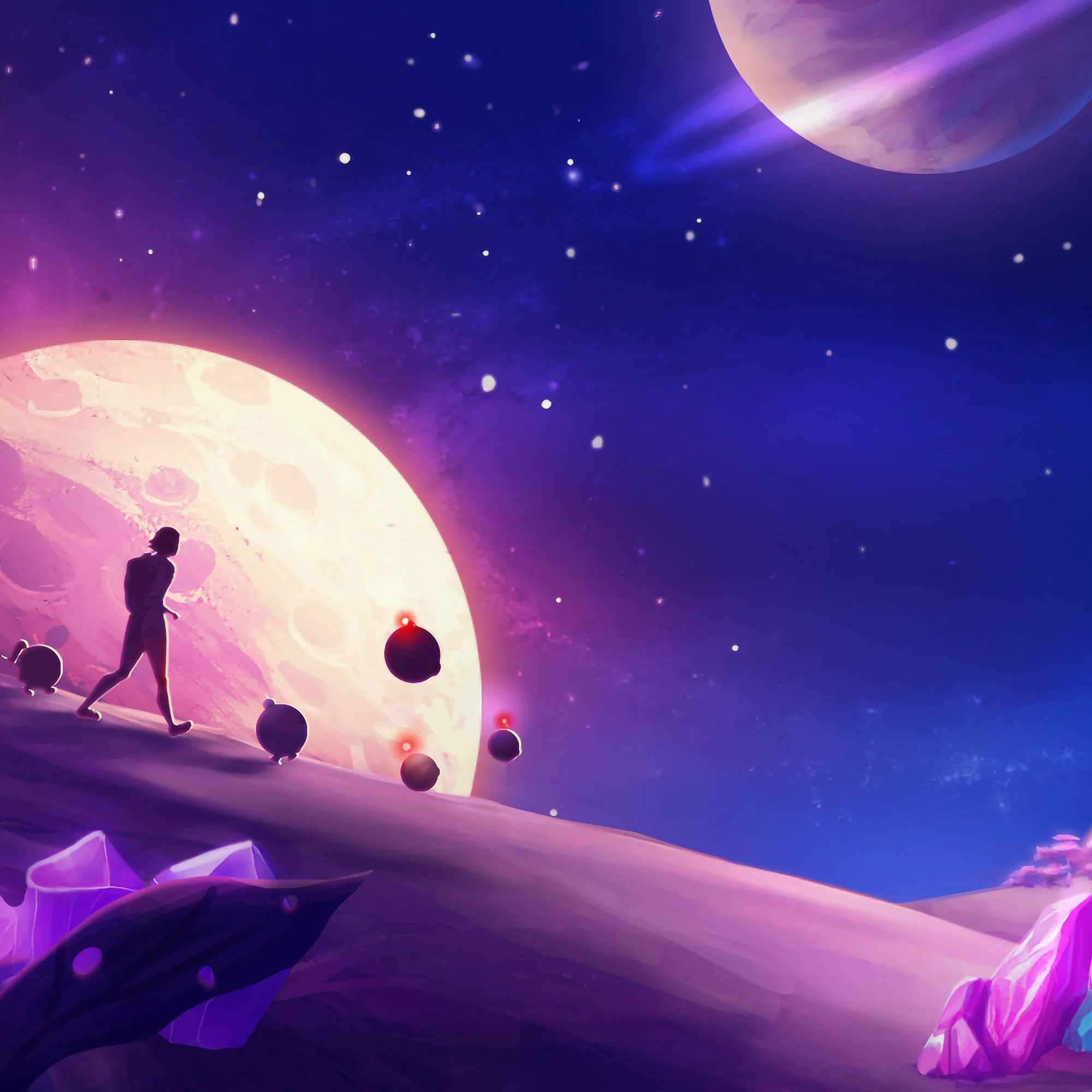 Captain Marin's Journey: Moon Walk Poster - Image 2