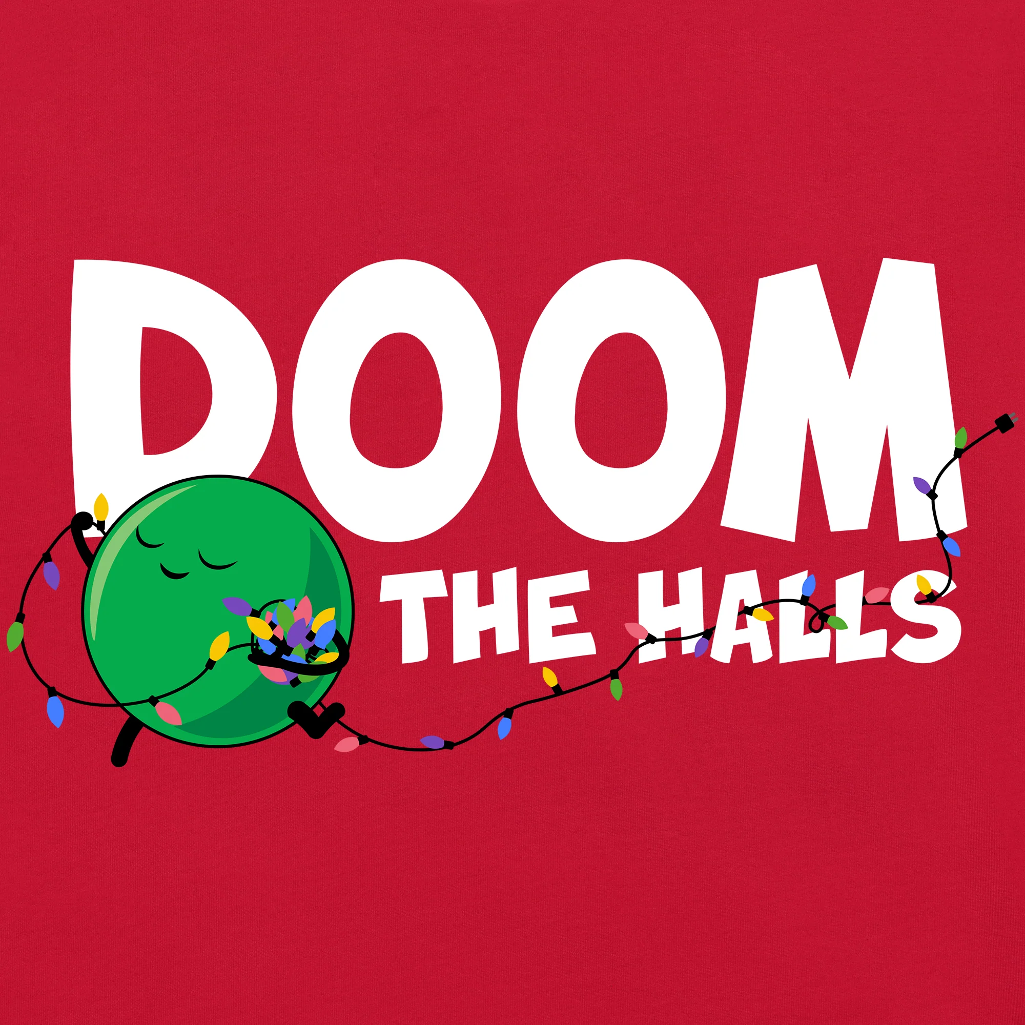 Doom The Halls Kids Long Sleeve Tee - Image 3