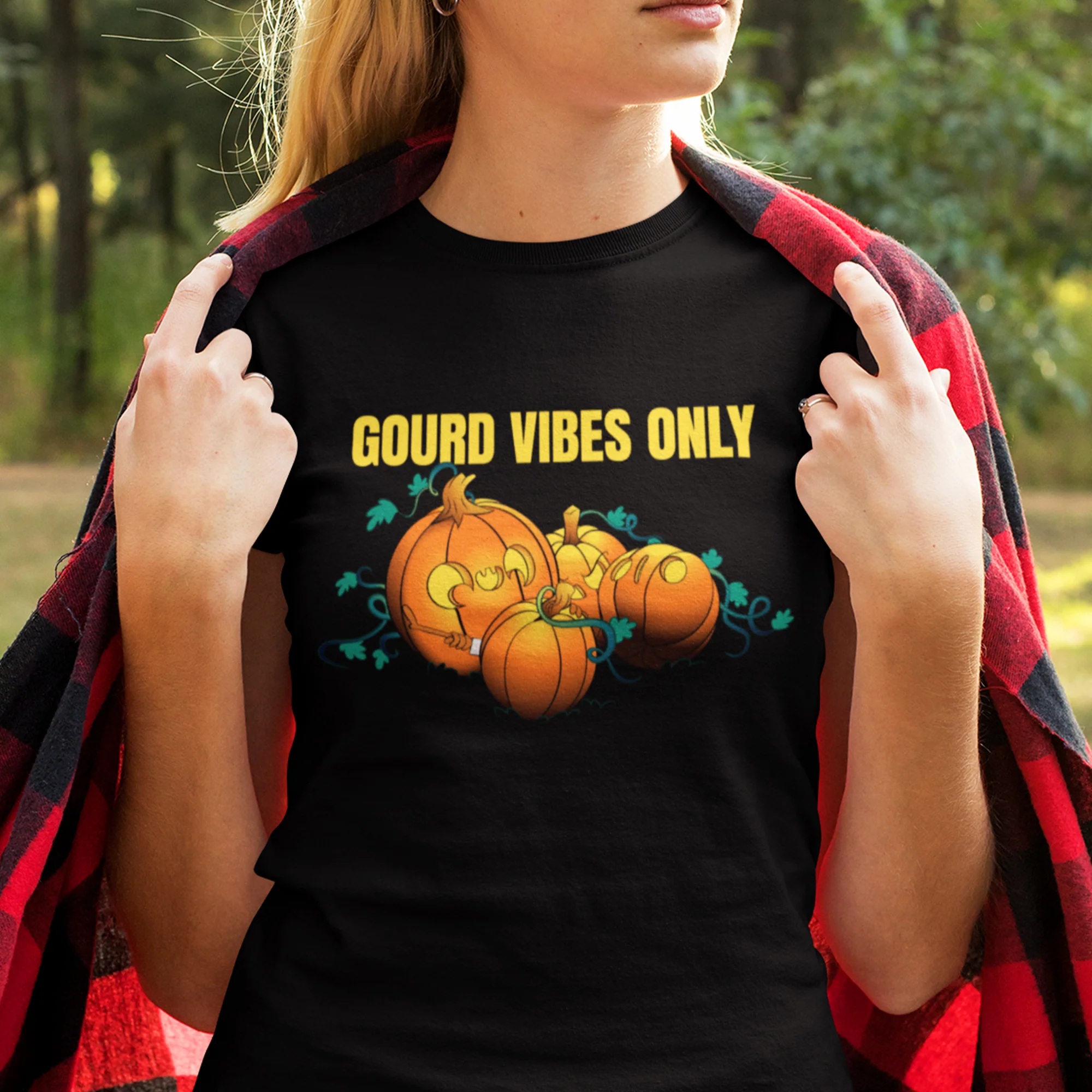 Gourd Vibes Only Adult Unisex Tee - Image 2