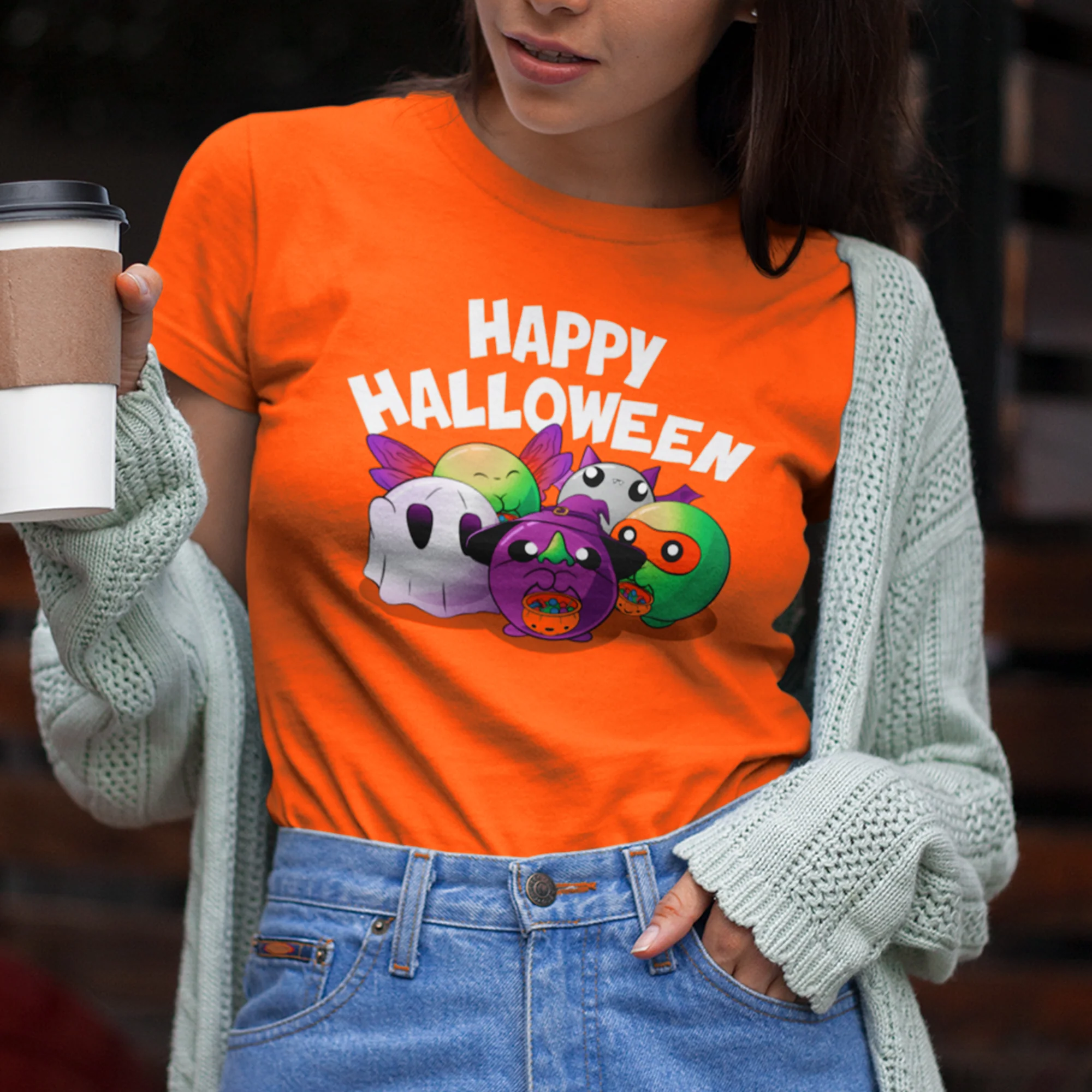 Happy Halloween Adult Unisex Tee - Image 2