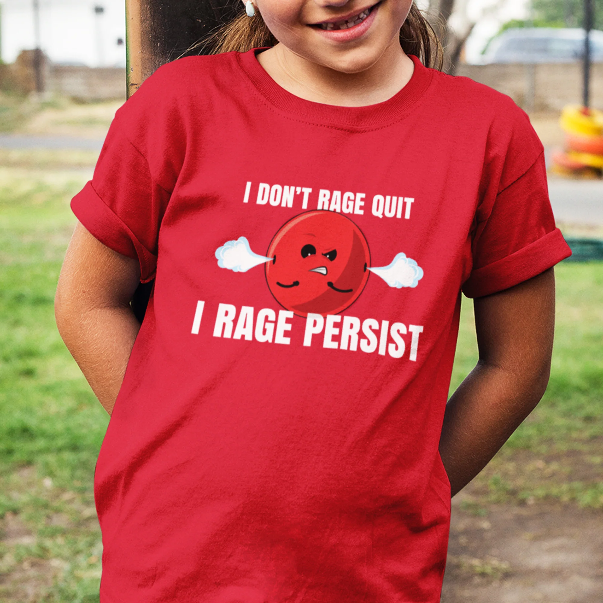 I Rage Persist Kids Tee - Image 2