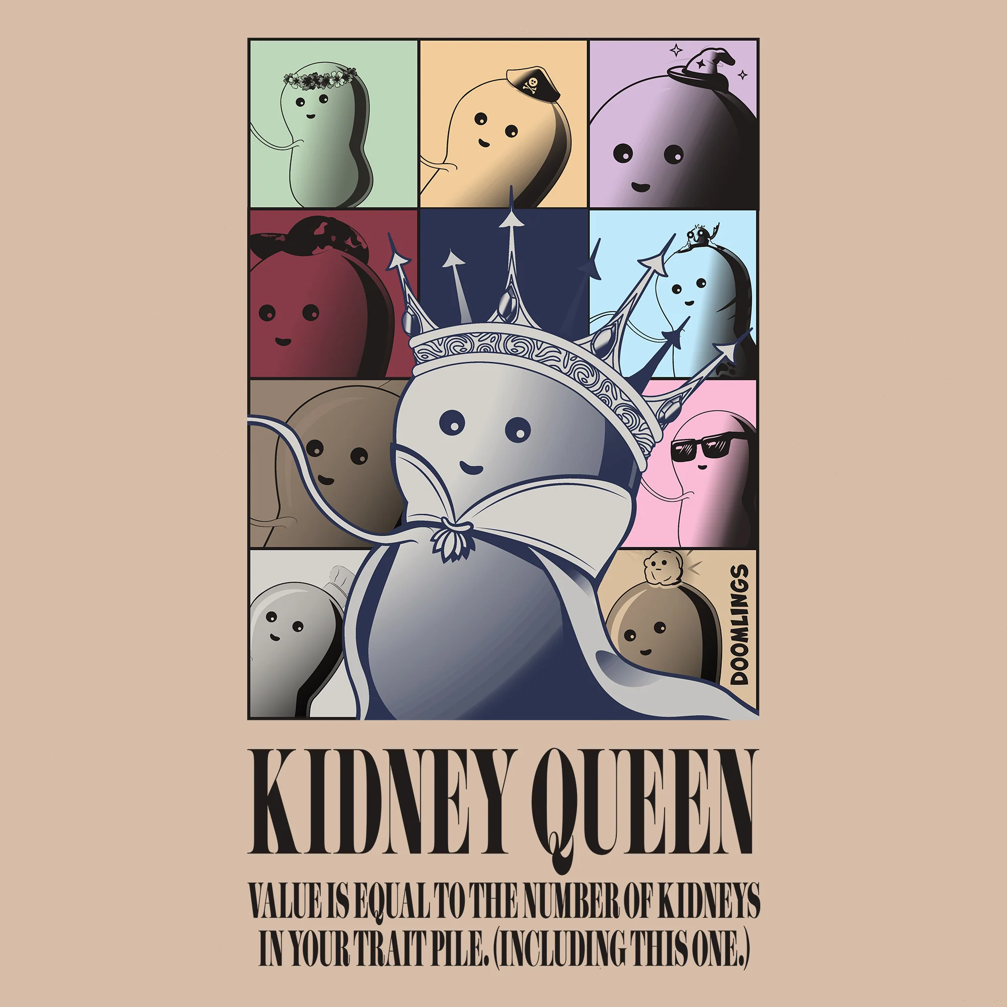 Kidney Queen Adult Unisex Tee - Image 3