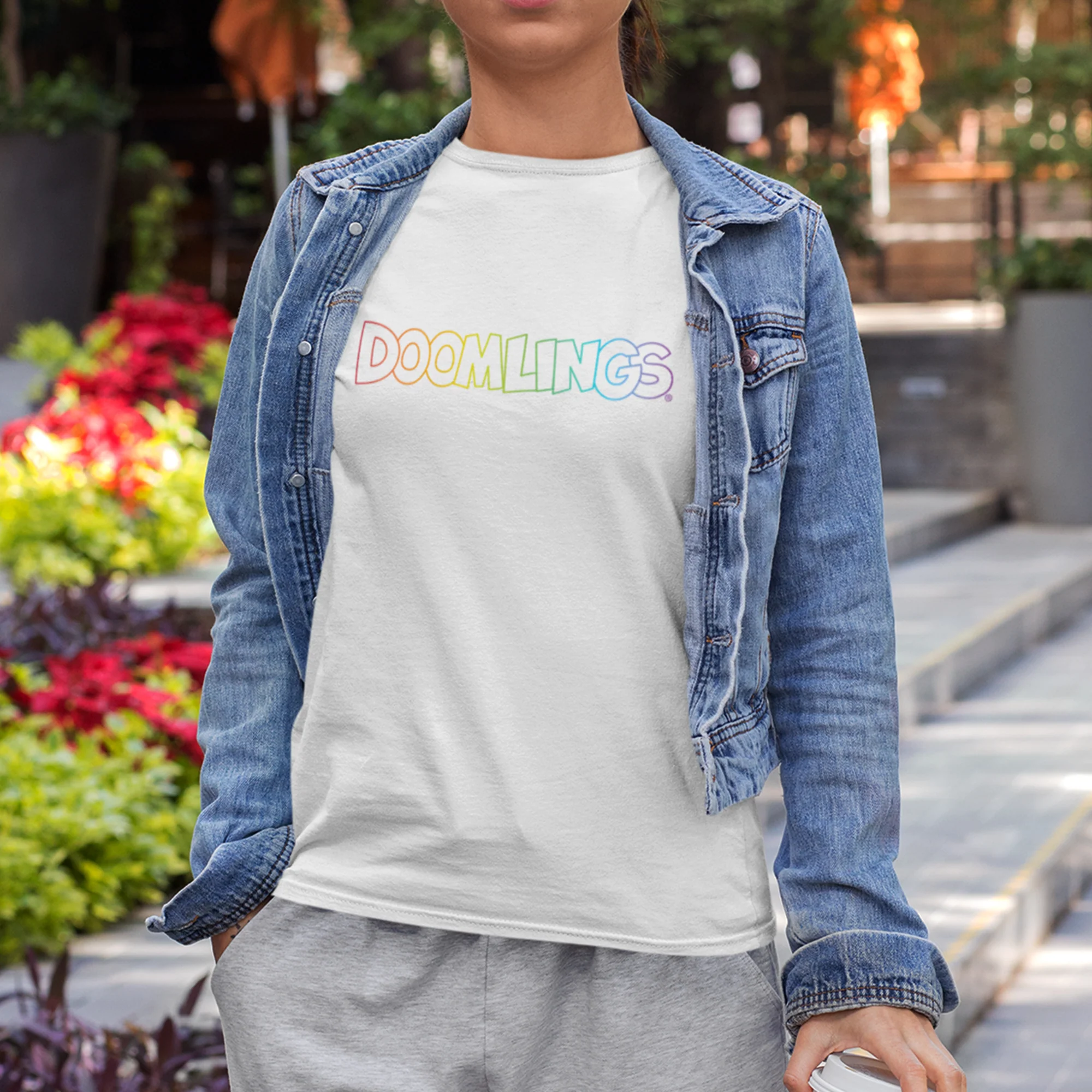 Rainbow Logo Adult Unisex Tee - Image 5
