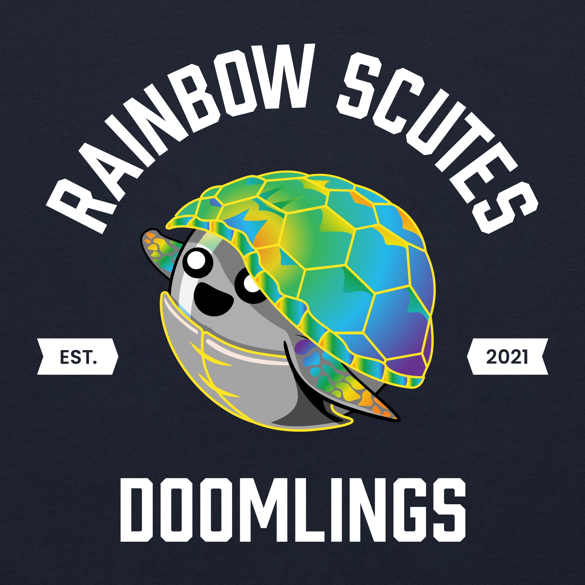 Rainbow Scutes Adult Unisex Hoodie - Image 3