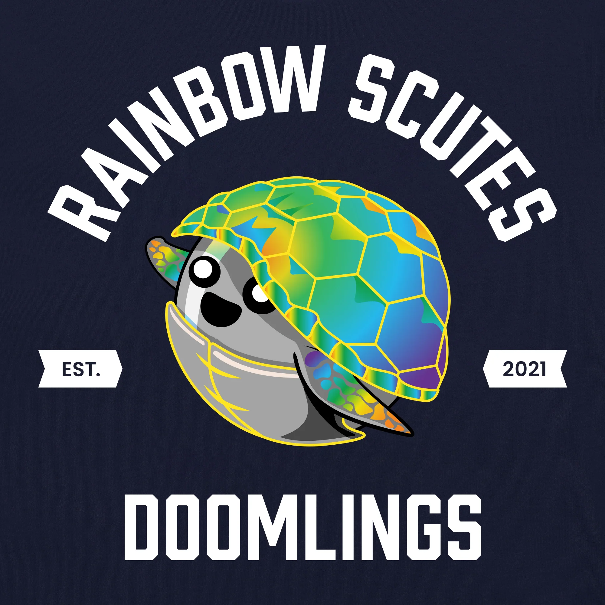 Rainbow Scutes Adult Unisex Tee - Image 3